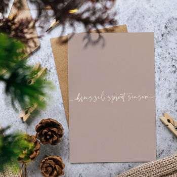Brussel Sprout Season Modern Christmas Cards Eco, 4 of 5