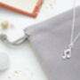 Sterling Silver Music Note Necklace, thumbnail 5 of 7