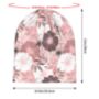Chemo Headwear Beanie Hat Bandana Grey Pink White Flowers Super Soft, thumbnail 6 of 6