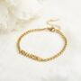 Personalised Unisex Name Chain Bracelet, thumbnail 2 of 8