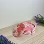 Set Of Four Pink Coasters And Holder, thumbnail 6 of 8