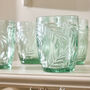 Set Of Four Laurier Green Tumblers, thumbnail 3 of 5