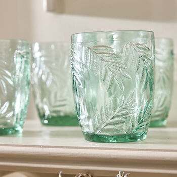 Set Of Four Laurier Green Tumblers, 3 of 5