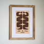 Personalised 'Happy Snakes' Anniversary Print, thumbnail 2 of 8