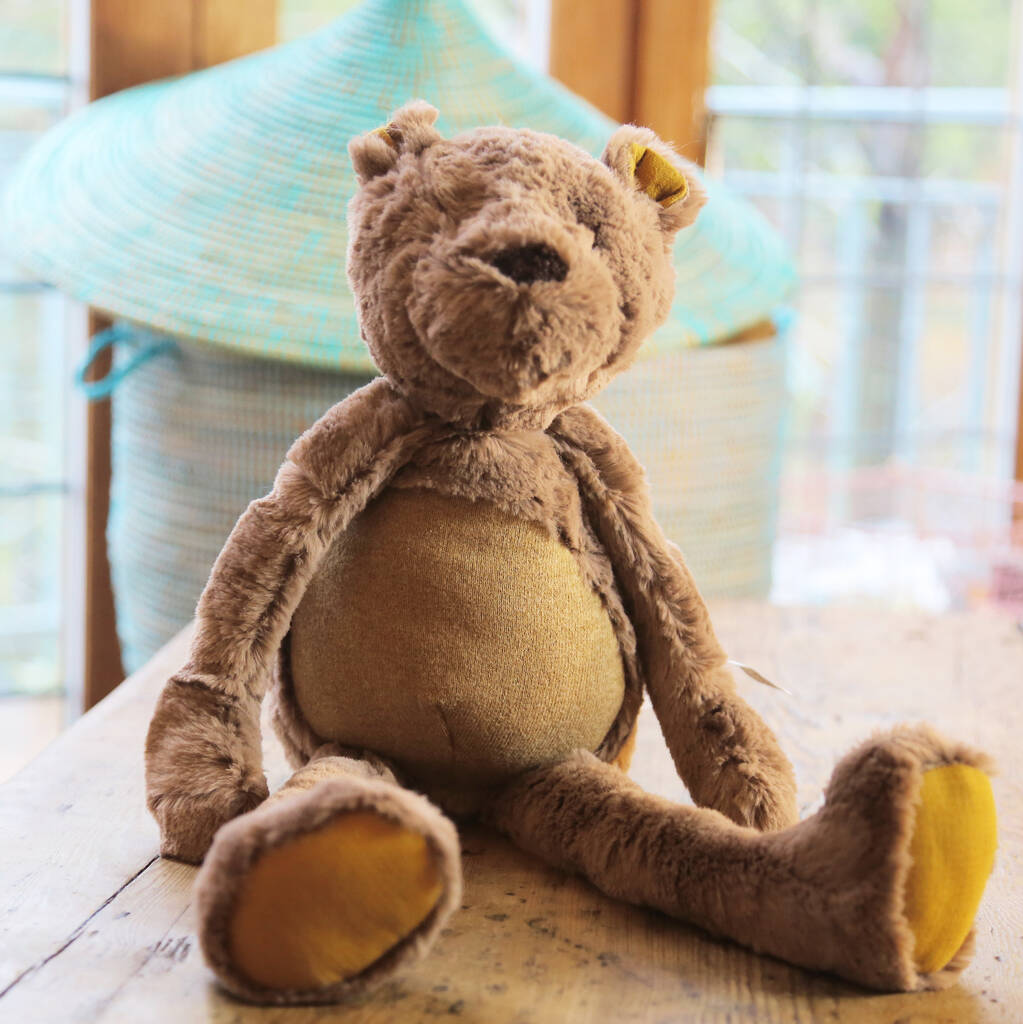 Plush Brown Long Legged Teddy Bear, 1 of 3