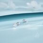 Sterling Silver Tiny Heart Earrings, thumbnail 7 of 12