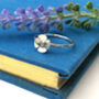 Sterling Silver Mini Blossom Flower Stacking Ring, thumbnail 2 of 7