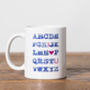 'I Love You' Alphabet Ceramic Mug, thumbnail 2 of 2