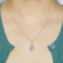 Australian Opal Doublet Necklace In Sterling Silver, thumbnail 2 of 4