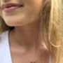 Sterling Silver Chain With Three 14ct Gold Filled Beads, thumbnail 2 of 6