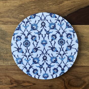 Floral Print Heat Resistant Trivet: Indian Inspired Kitchen Decor, 7 of 12
