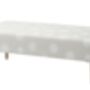 Hand Painted Upholstered Polka Dot Coffee Table Ottoman, thumbnail 2 of 11