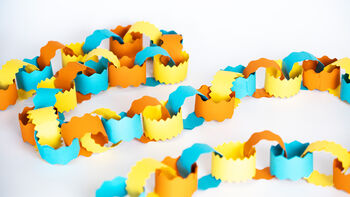 Summer Paper Chain Garland, Three Meters, 5 of 5