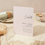 Wedding Confetti Table Sign A4 Sturdy Minimal Script, thumbnail 1 of 5