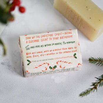 100% Natural Peppermint Candy Cane Christmas Soap, 3 of 7