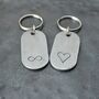 Iron 6th Anniversary Dog Tag Key Ring, thumbnail 4 of 11