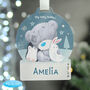 Personalised Tiny Tatty Teddy Snow Globe Bauble, thumbnail 1 of 4