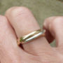 Russian Wedding Band In Recycled Gold, thumbnail 5 of 5