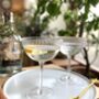 Set Of Two Art Deco Ridged Champagne Coupes, thumbnail 1 of 2
