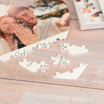 56 Piece Any Photo Heart Puzzle With Message, 4 of 6