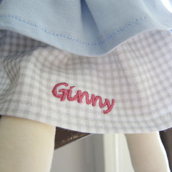Babies' Personalised Cotton Rag Doll, 6 of 9
