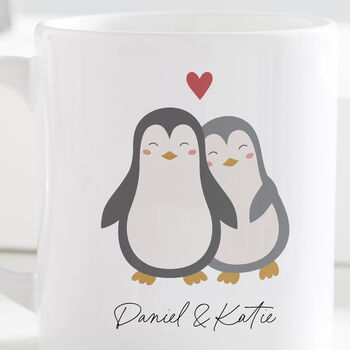 Personalised Penguin Valentines Mug, 2 of 2