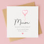 Personalised Balloon Birthday Card For Mum Or Mummy, thumbnail 1 of 6