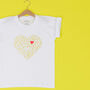 'Leopard Heart Of Hearts' Kids T Shirt, thumbnail 1 of 6