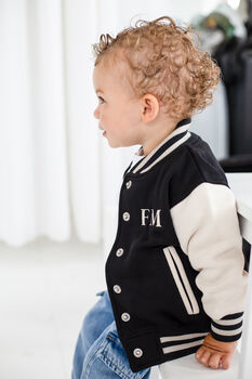 Personalised Embroidered Initials Mini Me Bomber Jacket, 4 of 9