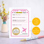 Personalised Luggage Tag Hen Party Scratch Card, thumbnail 2 of 9