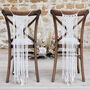 Macrame Wedding Chair Decorations, thumbnail 1 of 3