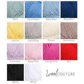 Wavy Cotton Crochet Baby Blanket Kit, 9 of 9