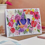 Watercolour Floral Papercut Wedding Card, thumbnail 6 of 9