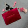 Personalized 'Going Out Out' Velvet Toiletry Bag, thumbnail 2 of 6