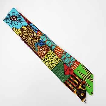 African Patchwork Cotton Wire Headband, 5 of 6