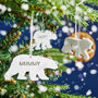Polar Bear Personalised Christmas Decoration, thumbnail 3 of 7