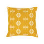 Nala Recycled Cotton Cushion Cover In Yellow, thumbnail 2 of 4