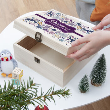 Personalised Traditional Medium Christmas Eve Box, 4 of 4