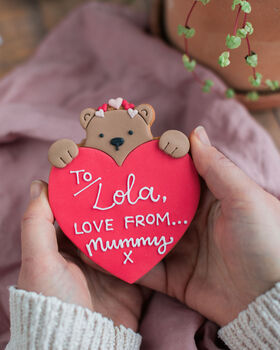 Personalised Bear Hug Biscuit, 3 of 5