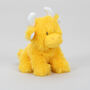 Mini Highland Collectible Orange Soft Toy Cow With Pop Up Box, thumbnail 2 of 8