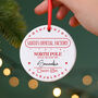 Naughty Or Nice List Personalised Decoration, thumbnail 1 of 3