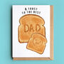 'A toast to the best' Dad Card, thumbnail 1 of 2