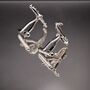 Saxophone Silver Cufflinks Gift Jazz, thumbnail 5 of 5