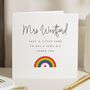 End Of Term Rainbow Thank You Card, thumbnail 1 of 7