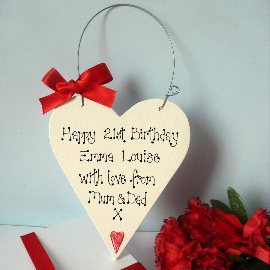 Personalised Birthday Heart Gift Box By Country Heart ...