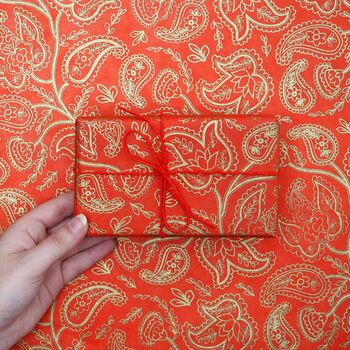 Paisley Lokta Gift Wrap, 6 of 7