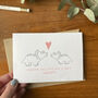 Happy Valentine's Day Daddy Triceratops Card, thumbnail 3 of 4