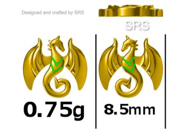 Sterling Silver Dragon Stud Earrings, 8 of 11