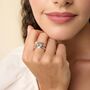 Blue Topaz And Freshwater Pearl Statement Ring, thumbnail 7 of 11