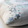 Personalised New Baby Or Christening Cushion, thumbnail 2 of 9